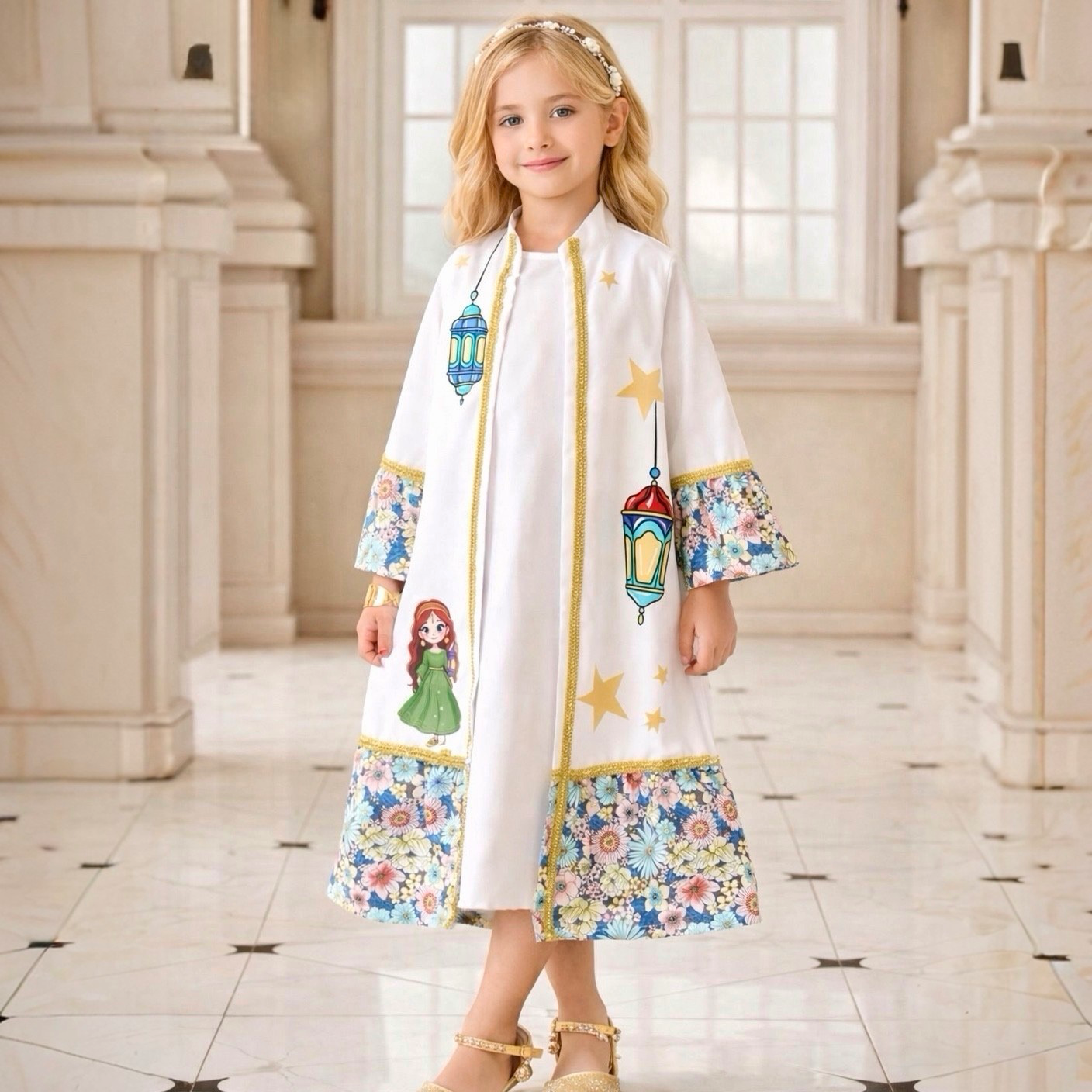 Ramadan Lantern Kids Dress(7year)
