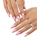 Pink Chrome Nails