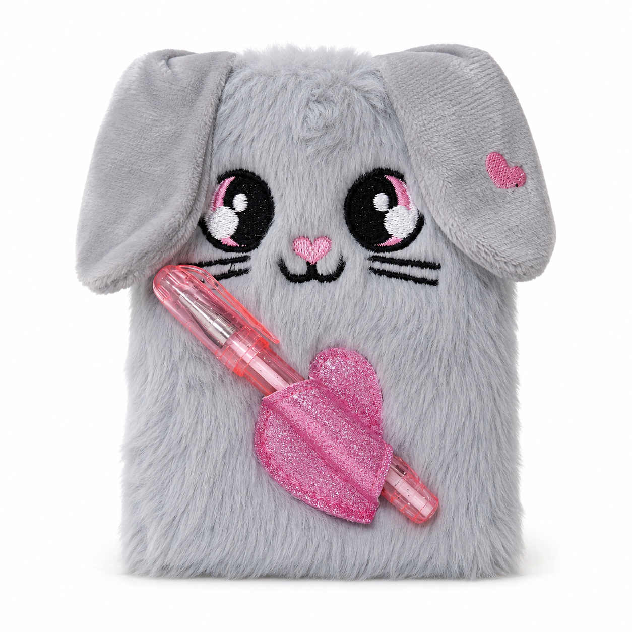 Cute Plush Bunny Pocket Diary with Pen - Pen Set | Asena Boutique Qatar