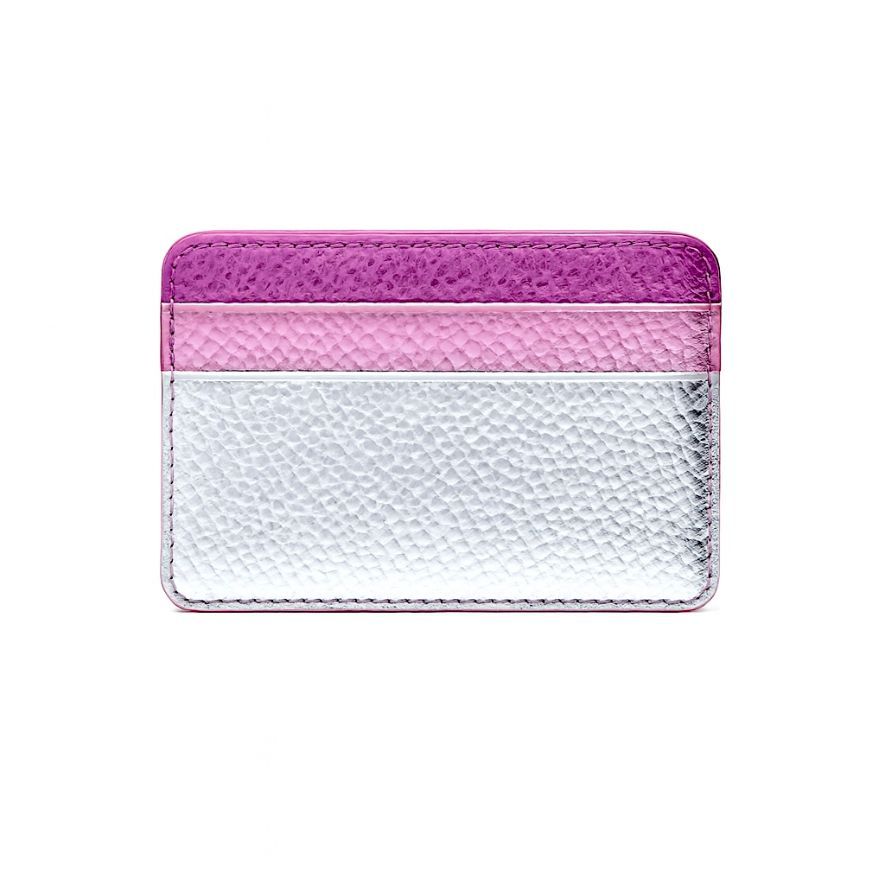 Silver & Pink Card Holder - School Stationery | Asena Boutique Qatar
