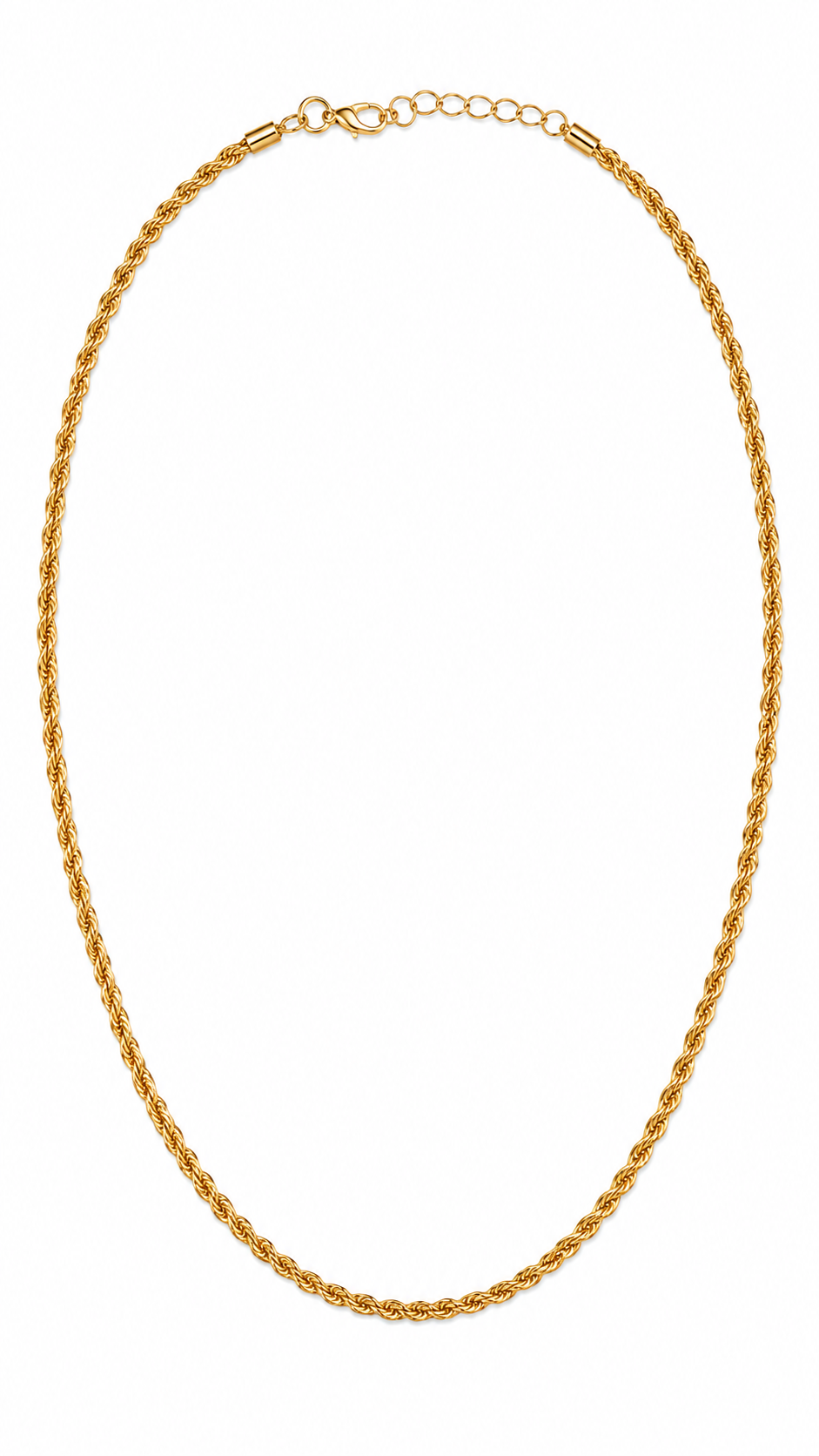 Royal Gold Rope Chain Necklace - Men's Necklace | Asena Boutique Qatar