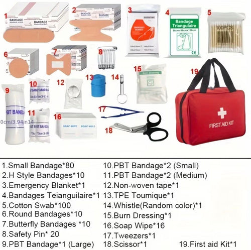 260pcs Multifunctional First Aid Kit
