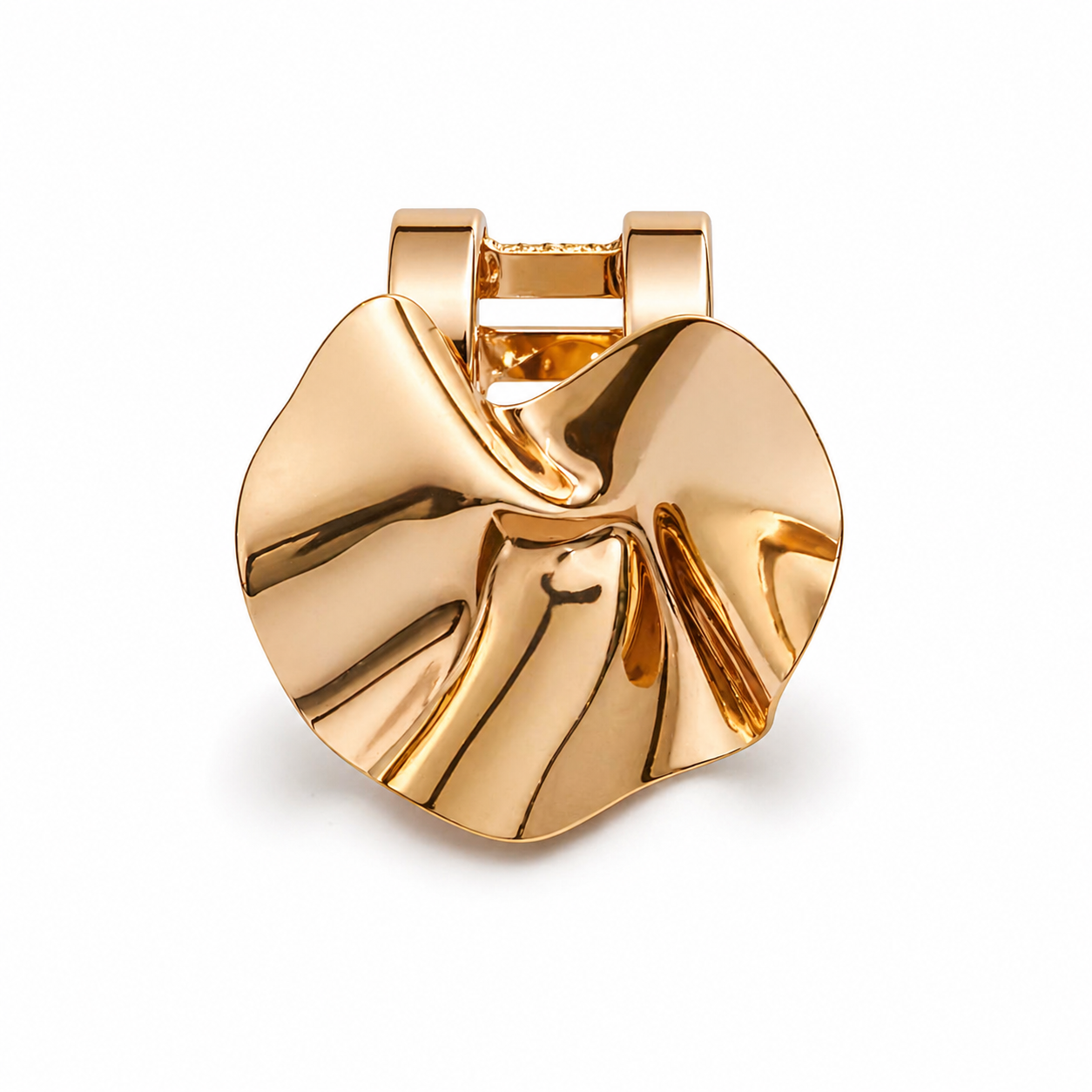 Abstract Gold Ring