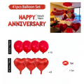 Romantic Red Anniversary Baloon Set - Party Decoration | Asena Boutique Qatar