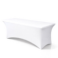White Table Cover Stretch - Wrinkle Free