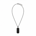 Midnight Shield Pendant Necklace
