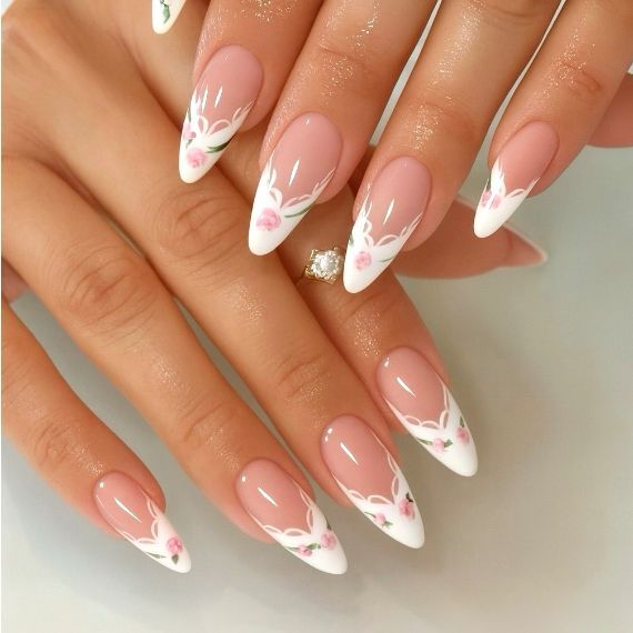 Rose Whispers Nails