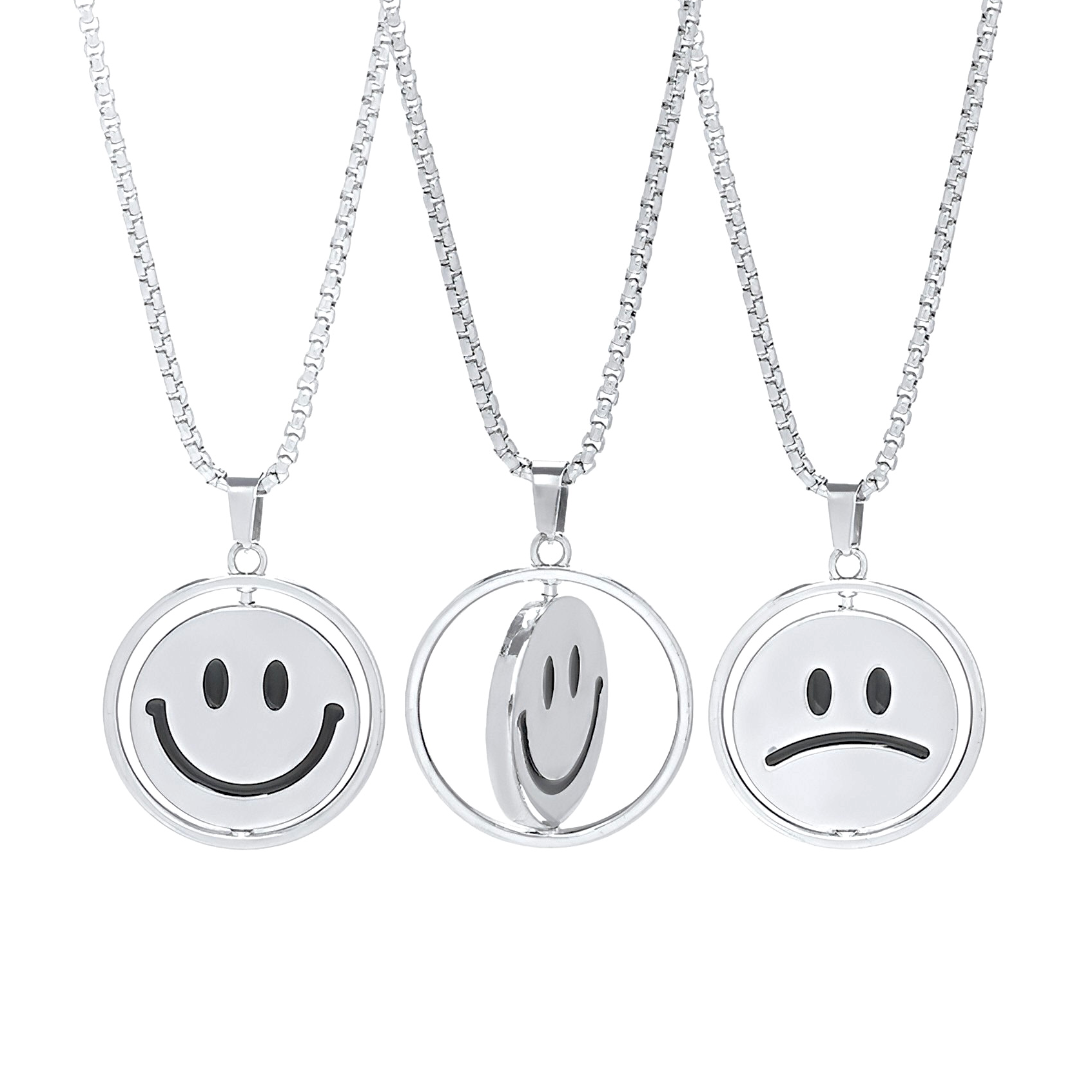 Smiley Pendant Necklace