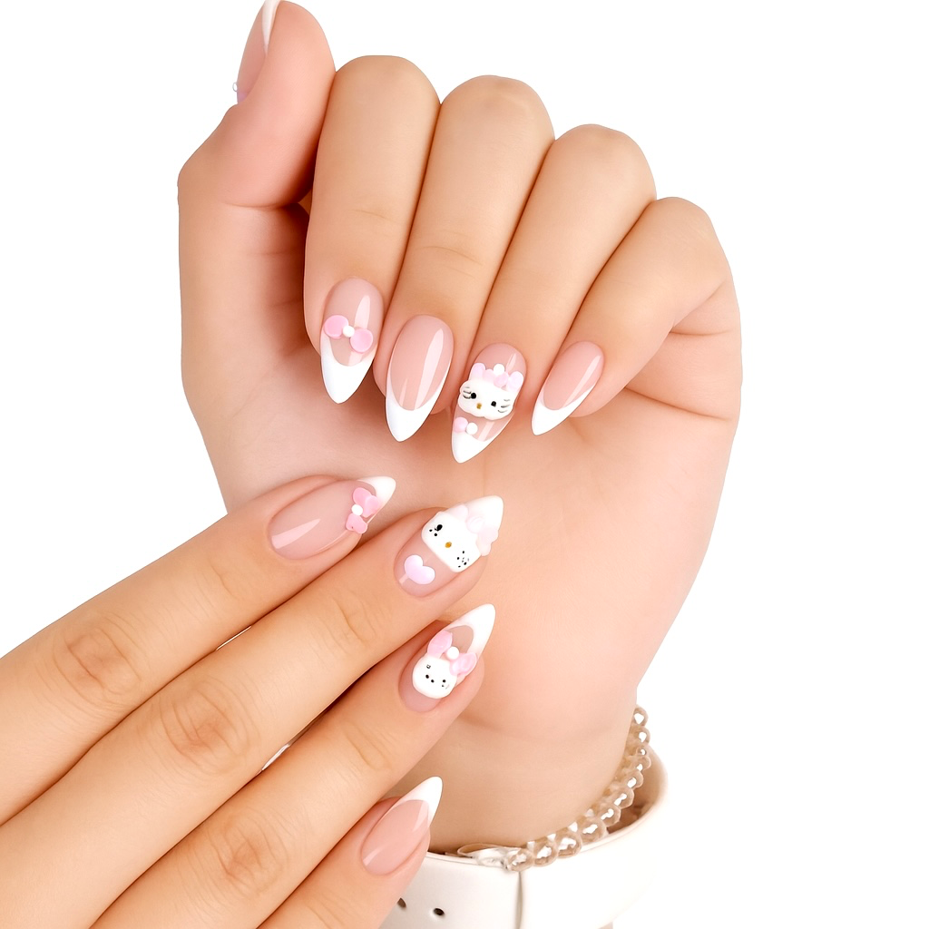 Hello Kitty Nails