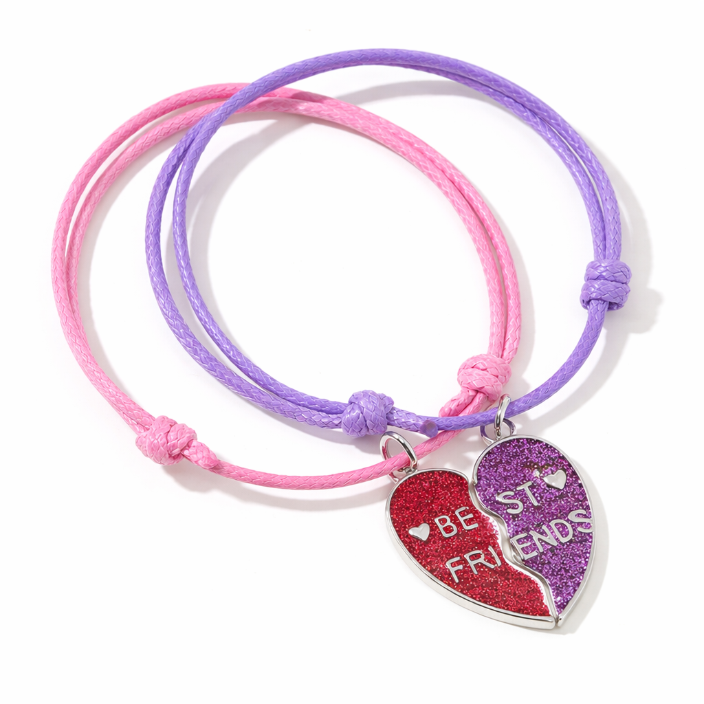 Best Friends Heart Bracelets