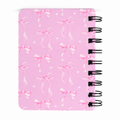 Pink Bow Pocket Spiral Notebook - School Stationery | Asena Boutique Qatar