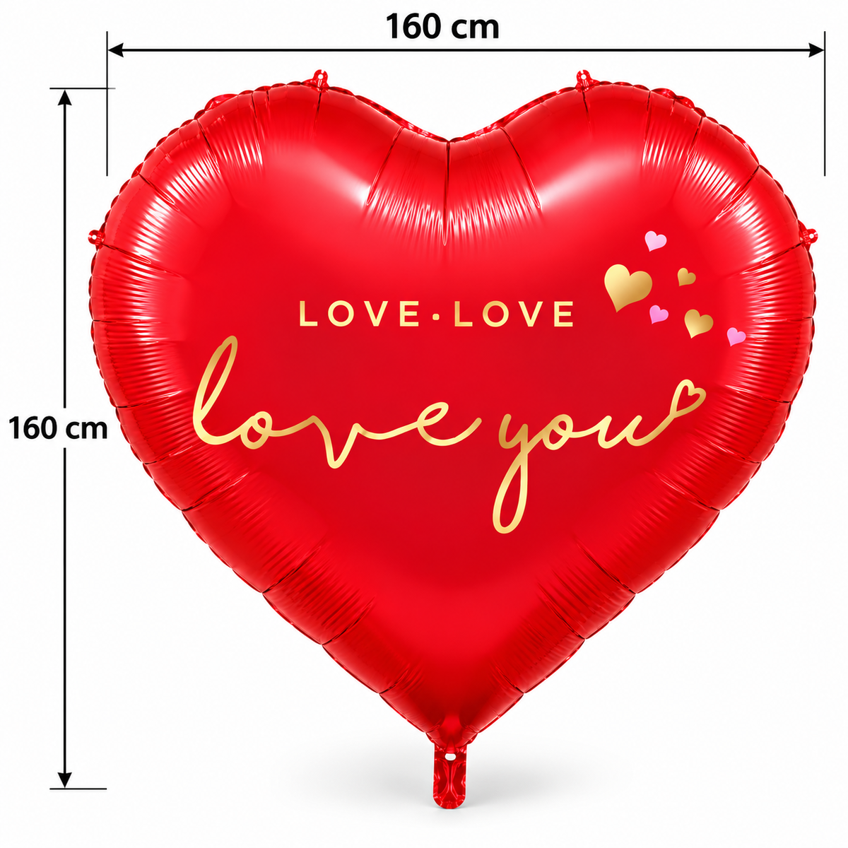 Love You Red Heart Balloon - Balloon | Asena Boutique Qatar