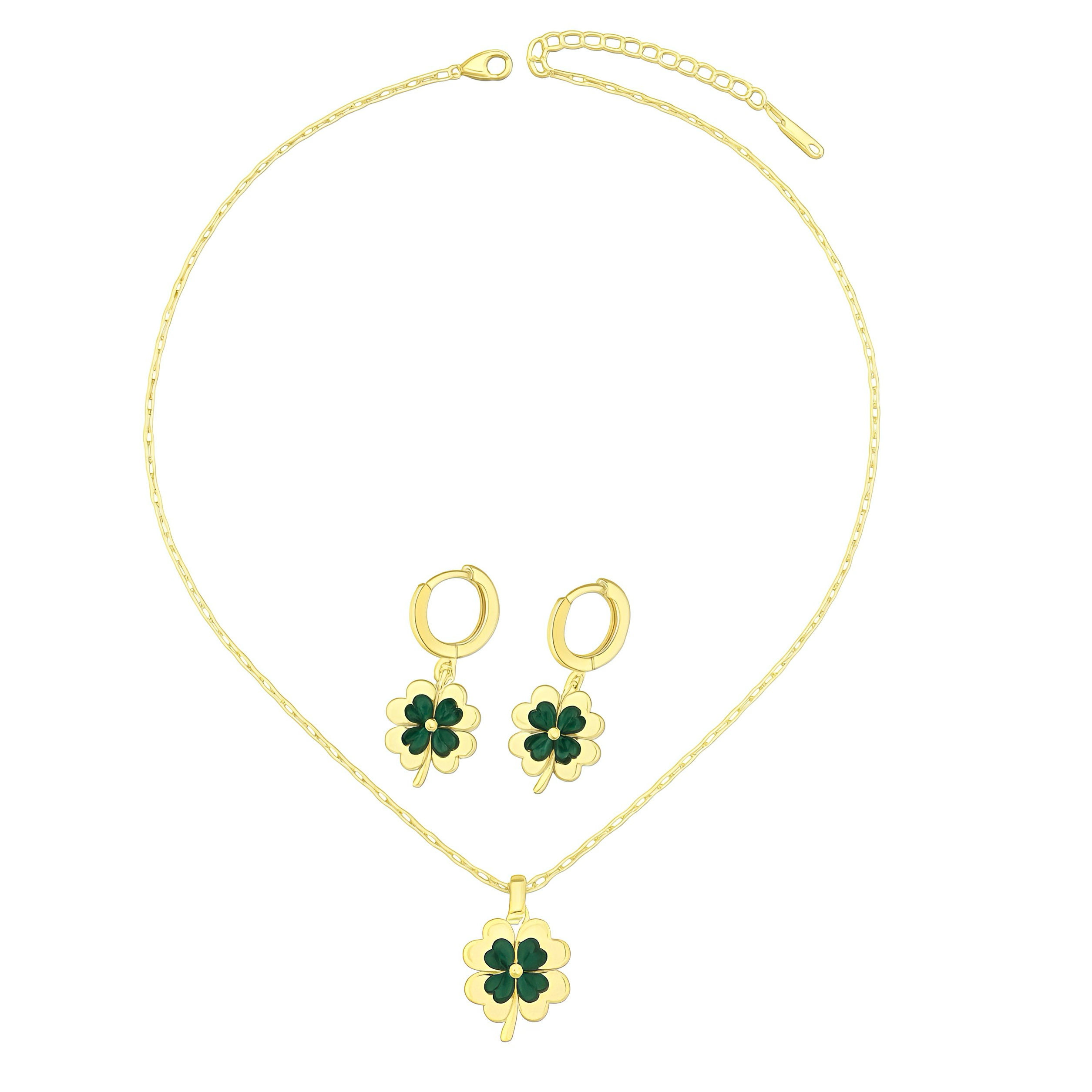 Emerald Luck Jewelry Set