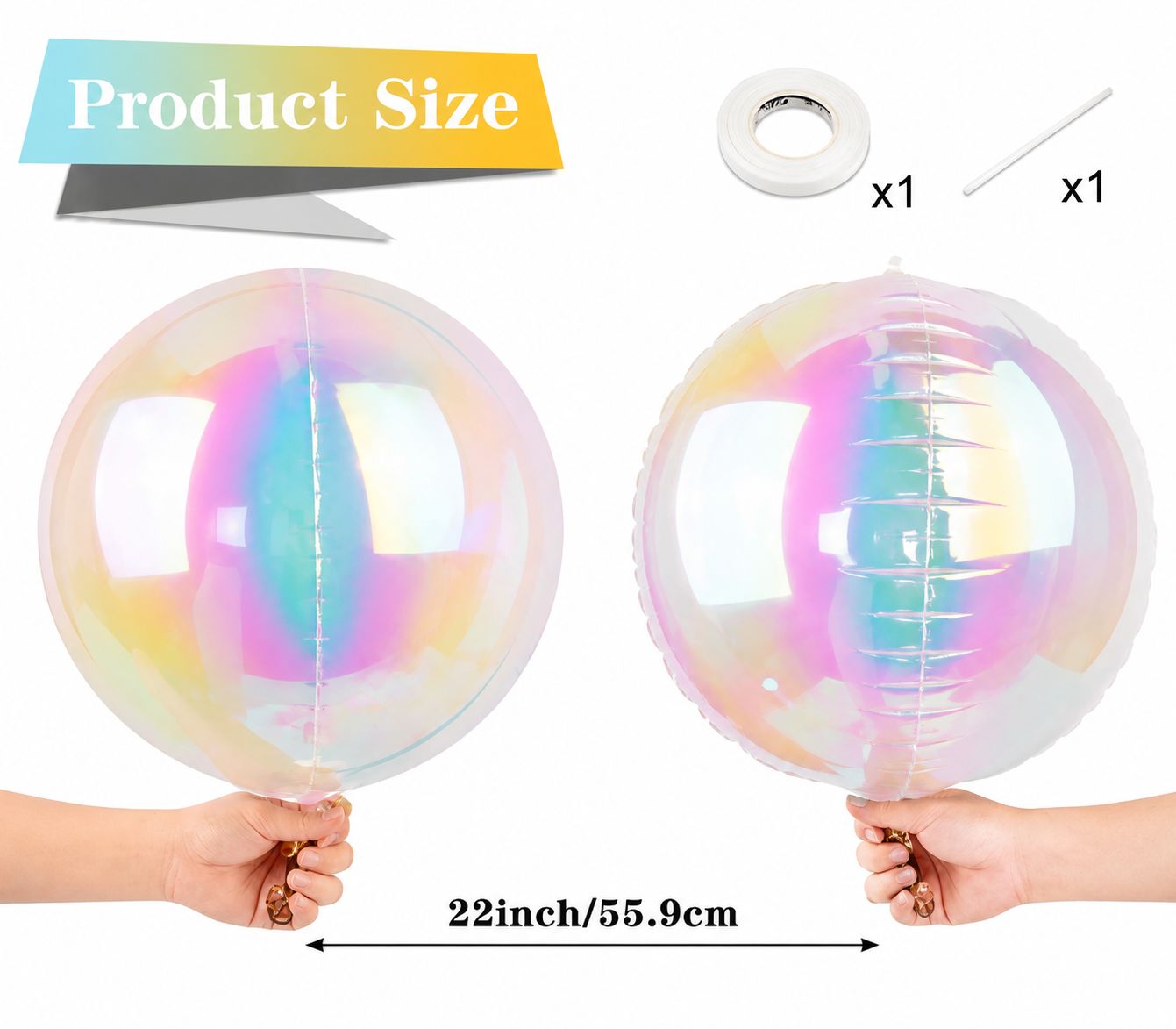 Iridescent Bubble Balloon Decoration Kit - Balloon | Asena Boutique Qatar