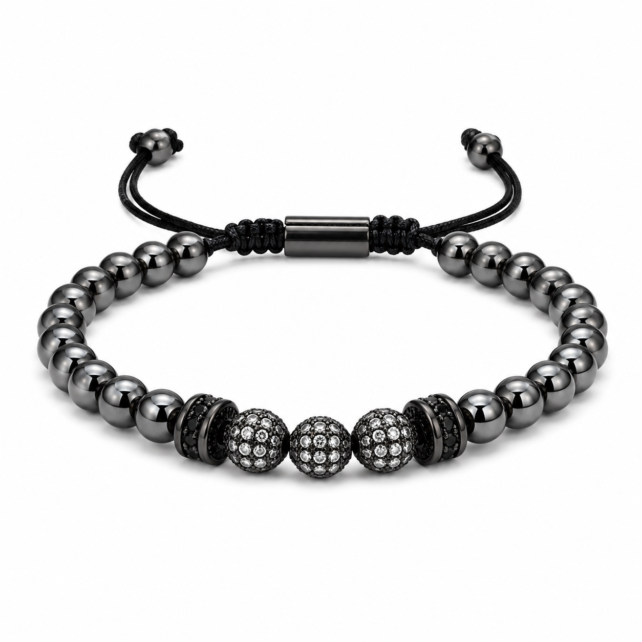 Midnight Crystal Bracelet - Men's Bracelet | Asena Boutique Qatar