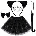Black Cat Dress-Up Set - Party Costume | Asena Boutique Qatar