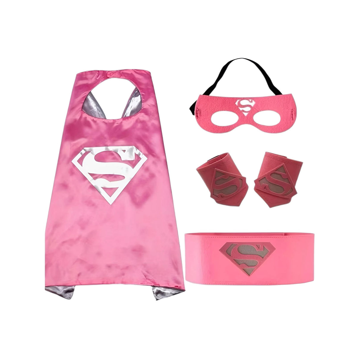 Pink Superhero Cape Set - Party Costume | Asena Boutique Qatar