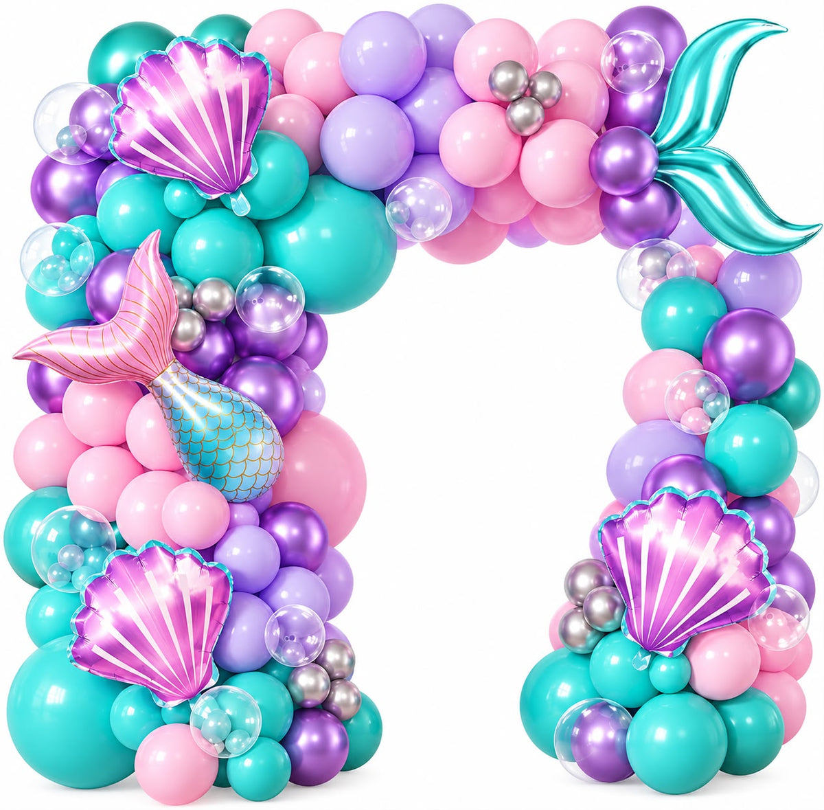 Mermaid Balloon Garland Kit - Balloon | Asena Boutique Qatar