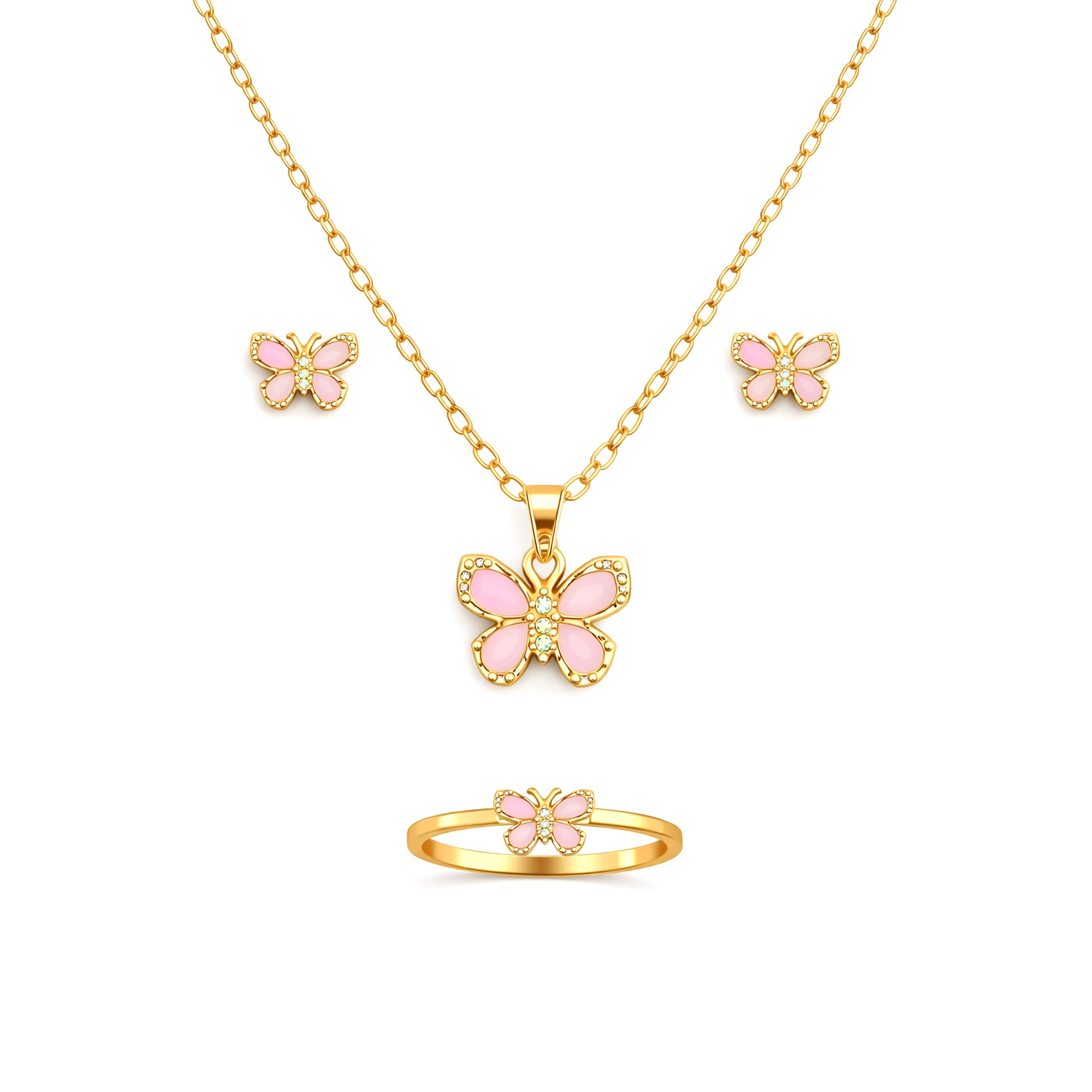 Pink Butterfly Set
