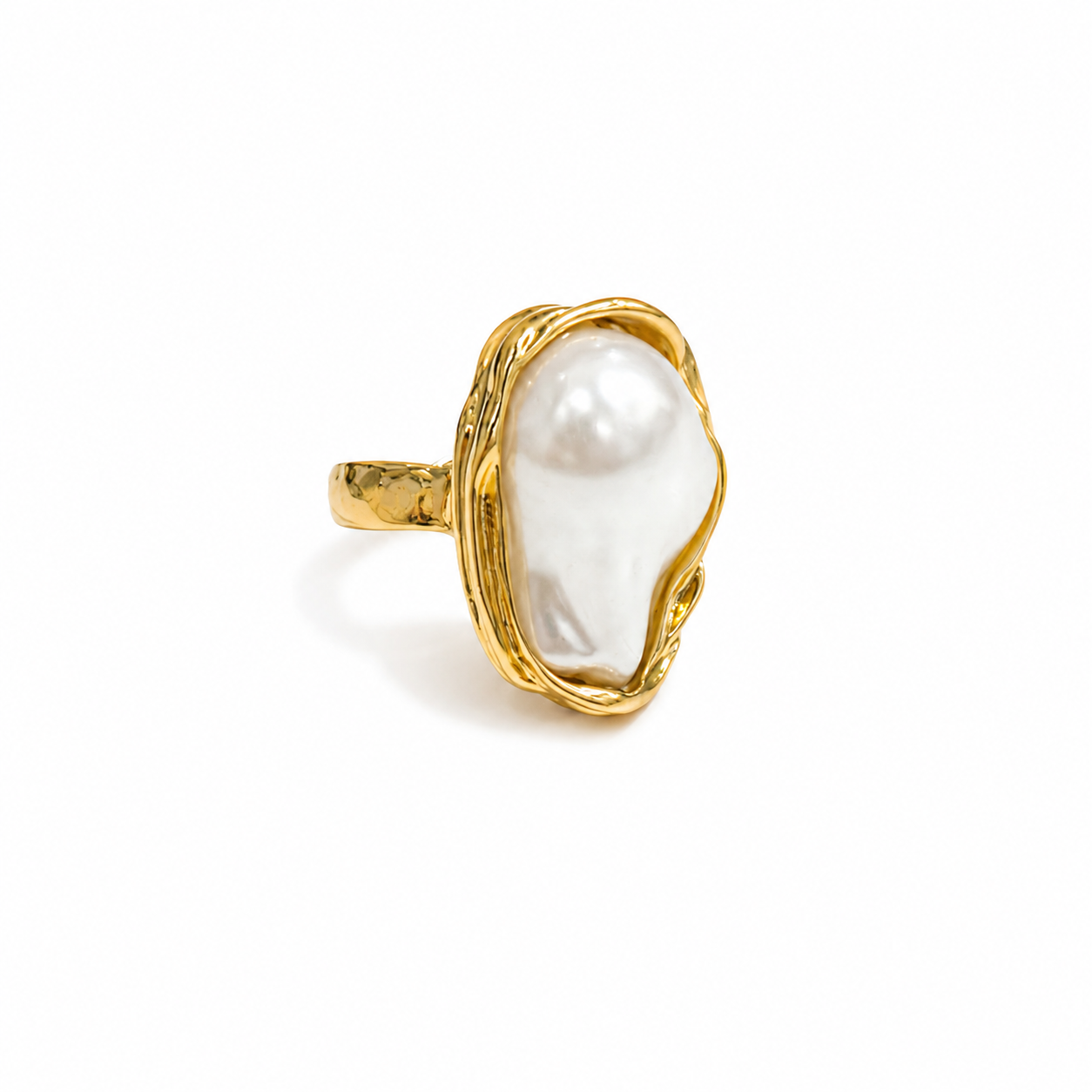 Baroque Pearl Ring - Women's Ring | Asena Boutique Qatar