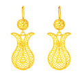 Tulip Gold Drops Earrings