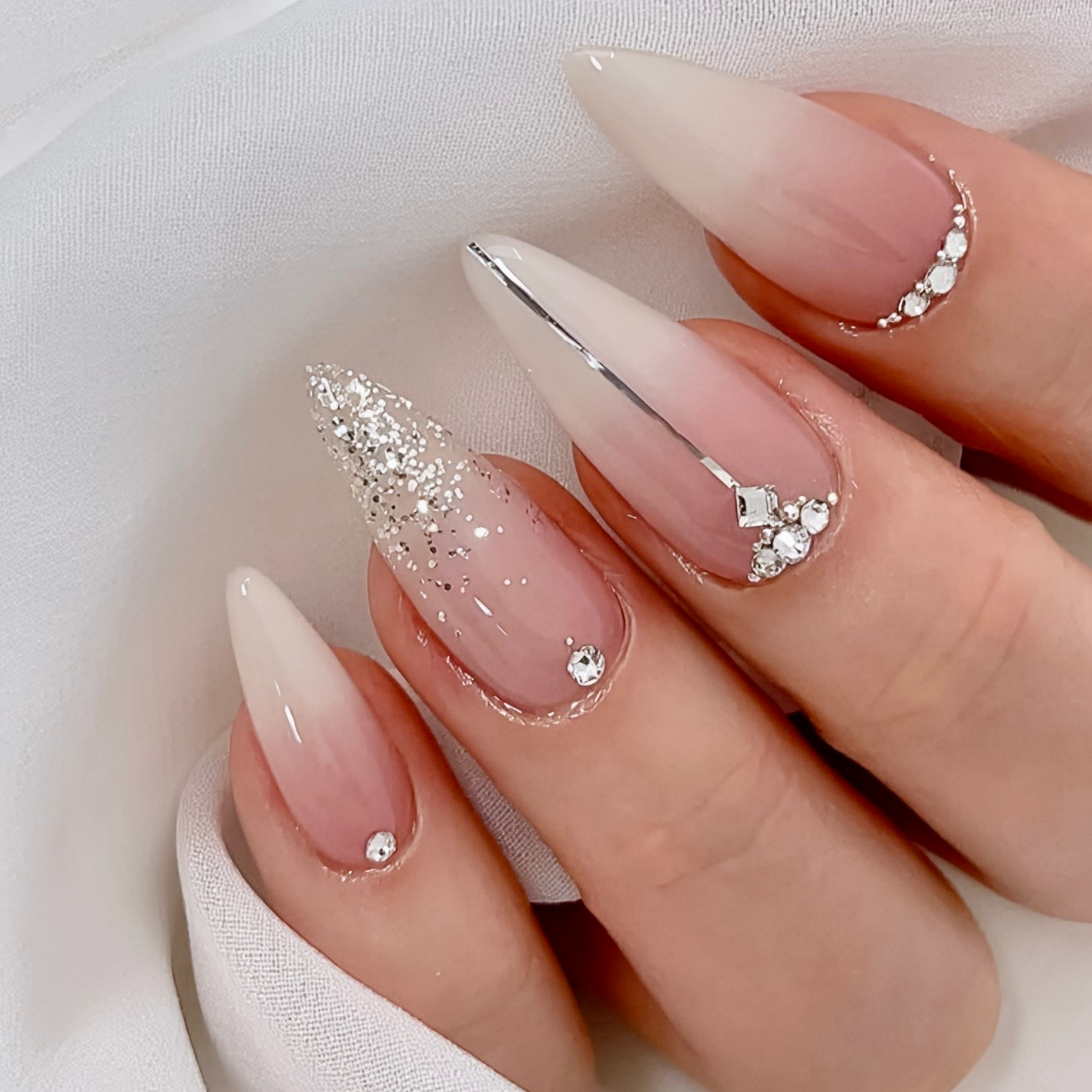 Crystal Press-on Nails
