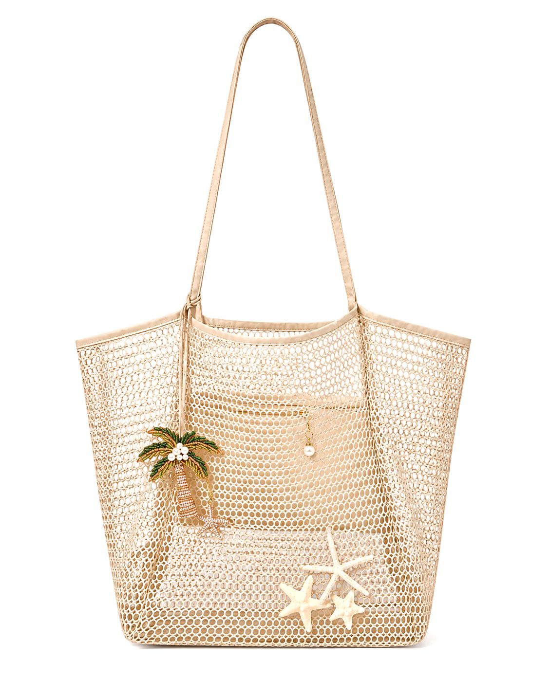 Coastal Mesh Beach Tote Bag - Tote Bag | Asena Boutique Qatar