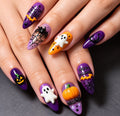 Purple Graphic Press-On Nails - Press-On Nails | Asena Boutique Qatar