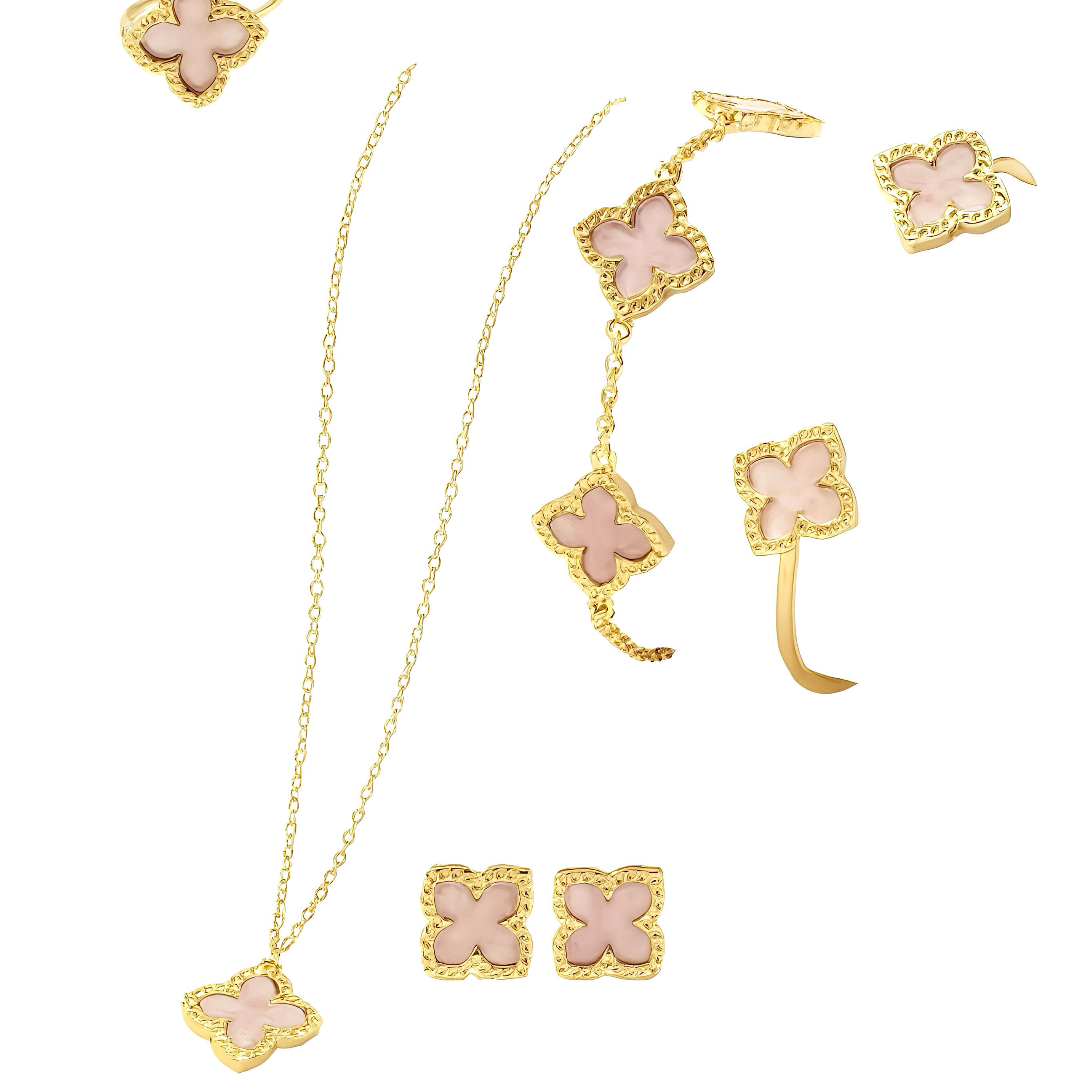 Rosé Clover Jewelry Set