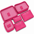 Pink Travel Packing Organizer Set - Summer Essential | Asena Boutique Qatar