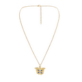 Blue Butterfly Necklace