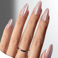 Champagne Shimmer Press-on Nails