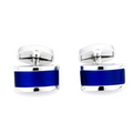 Navy Bar Cufflinks - Cufflinks | Asena Boutique Qatar