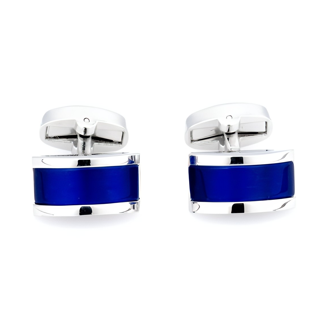 Navy Bar Cufflinks - Cufflinks | Asena Boutique Qatar