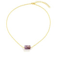 Amethyst Stone Necklace (Purple)