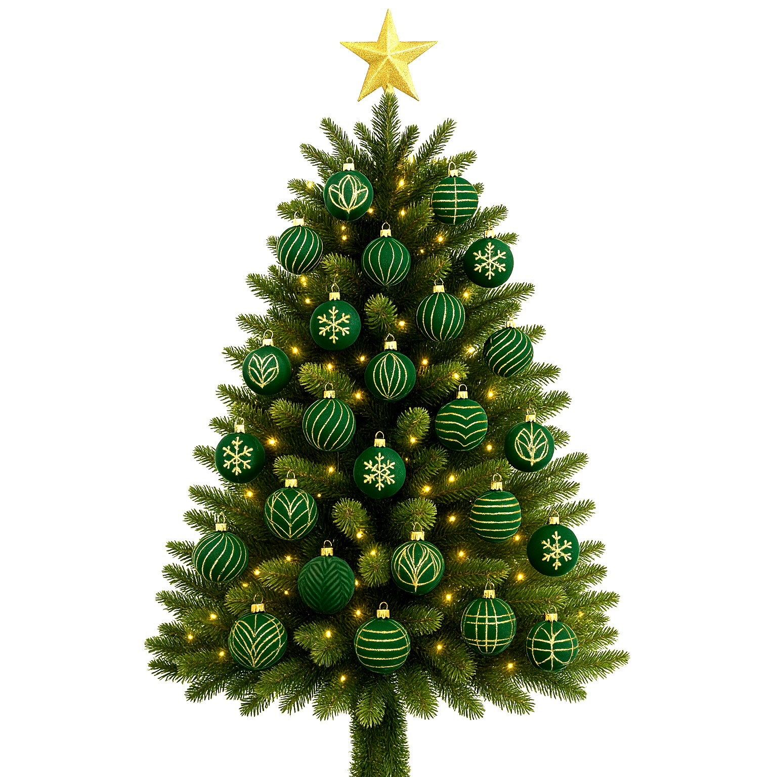 Green Ornament Set