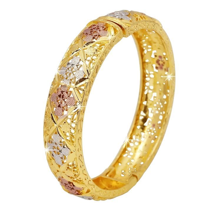 Blossom Luxe Bangle - Women's Bracelet | Asena Boutique Qatar