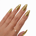 Gold Chrome Nails