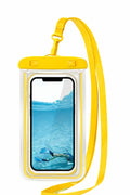 Waterproof Phone Pouch with Strap – Yellow