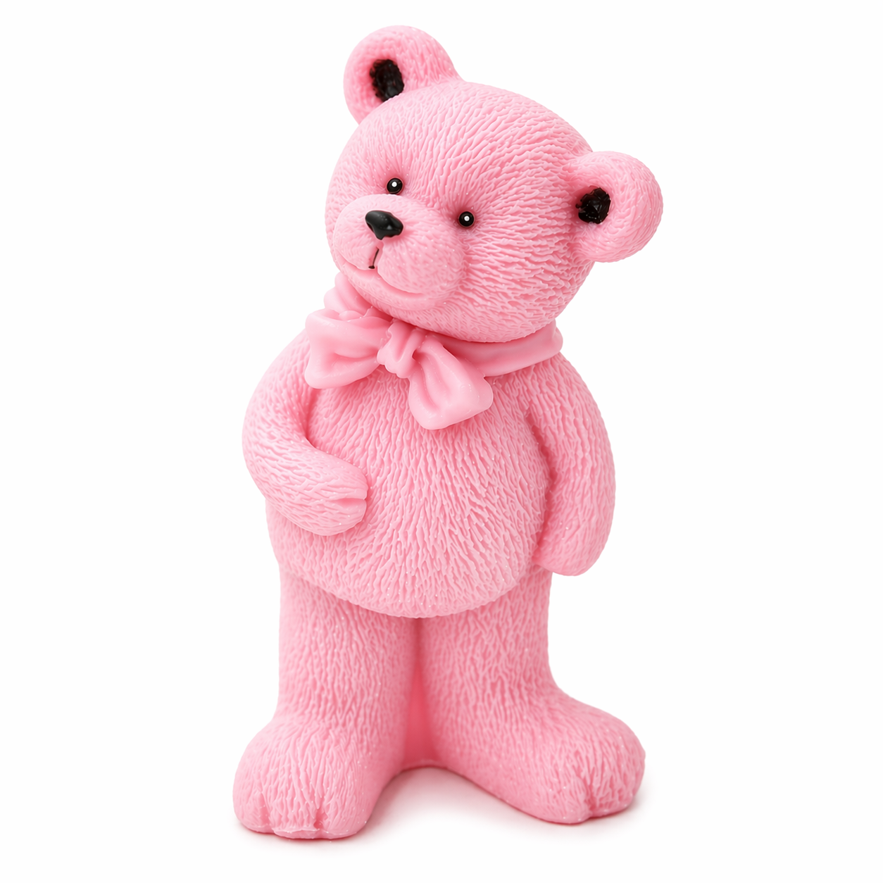 Teddy Bear Scented Candle 10cm (Pink)