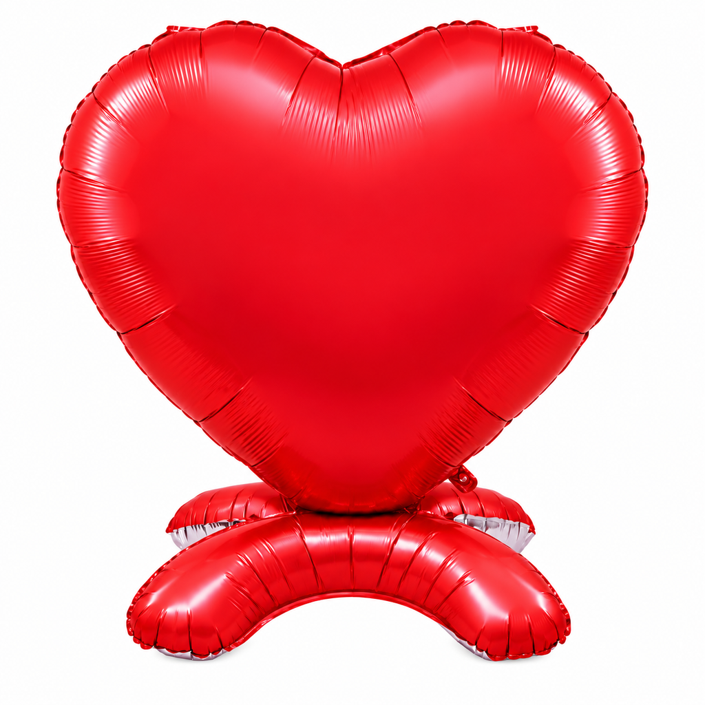 Standing Red Heart Balloon - Balloon | Asena Boutique Qatar
