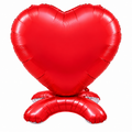 Standing Red Heart Balloon - Balloon | Asena Boutique Qatar