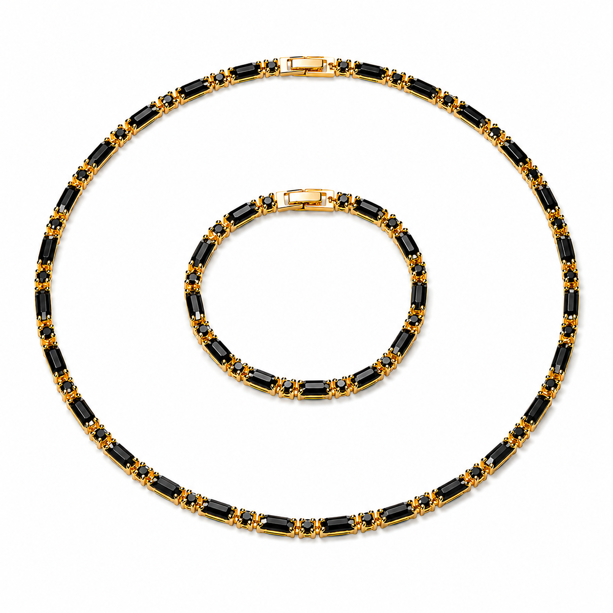 Midnight Elegance Jewelry Set - Men's Bracelet | Asena Boutique Qatar