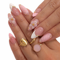Blush Floral Luxe Nails - Press-On Nails | Asena Boutique Qatar