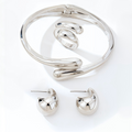 Silver Fluidity Jewelry Set