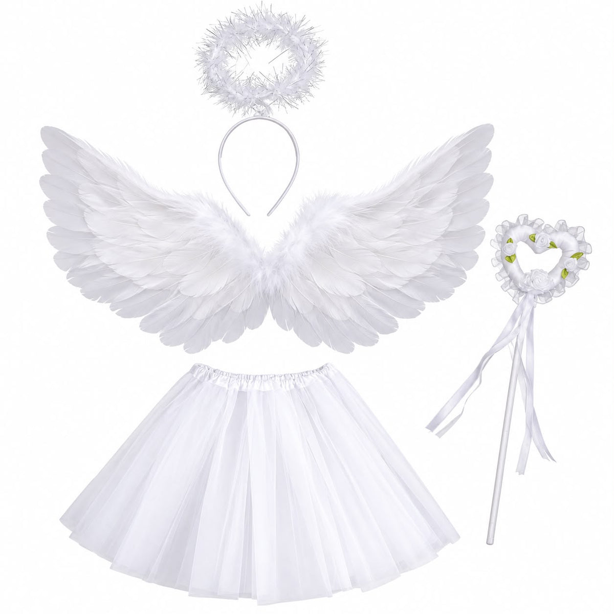 White Angel Dress-Up Set - Party Costume | Asena Boutique Qatar