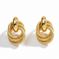 Golden Knot Earrings - Women's Earrings | Asena Boutique Qatar