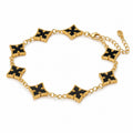 Black Clover Charm Bracelet - Men's Bracelet | Asena Boutique Qatar
