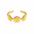 Shell Design Gold Ring