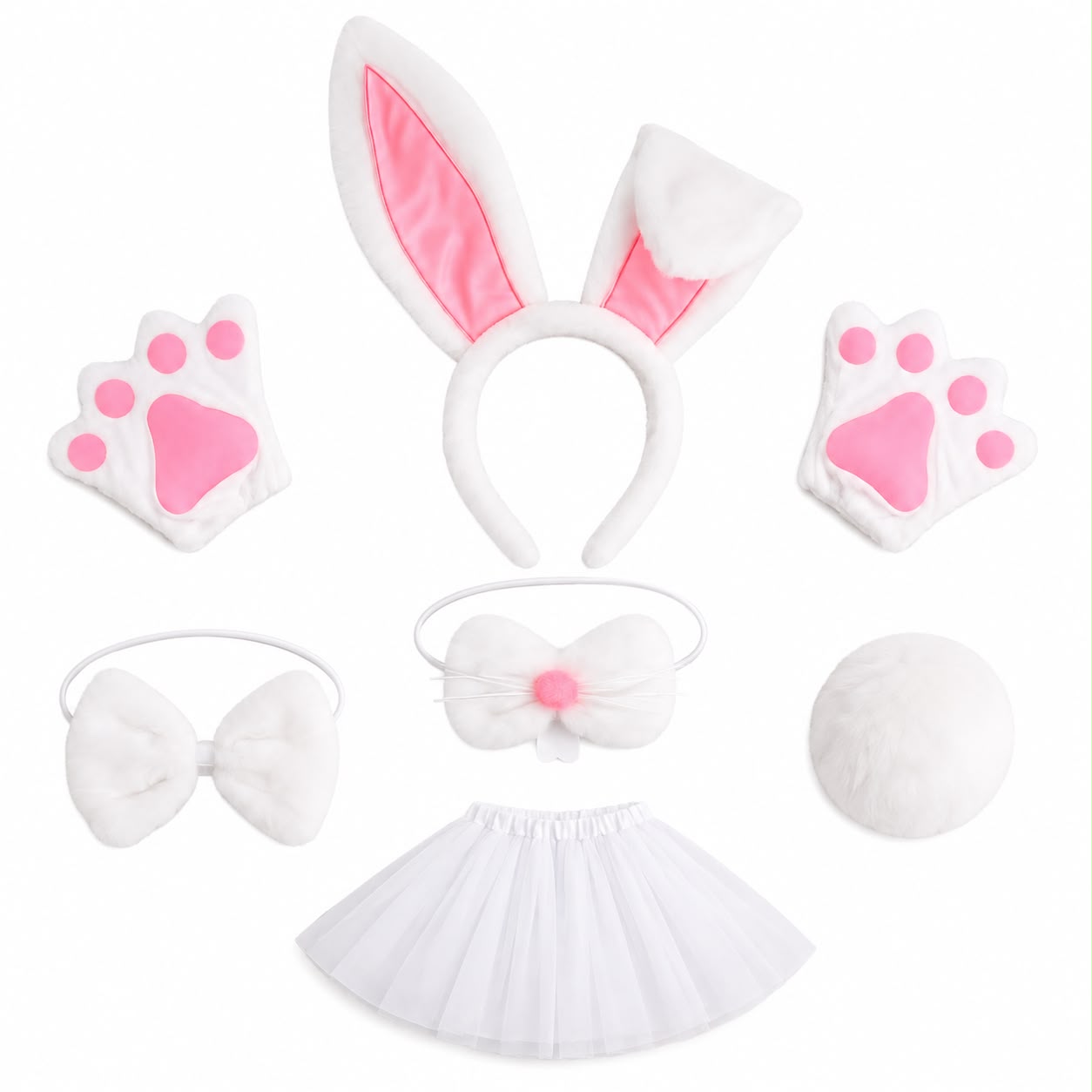 Kids White Bunny Costume Set - Party Costume | Asena Boutique Qatar
